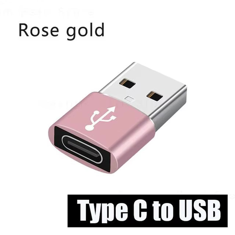 2PCS Charger Adapter for Iphone 14 13 12 11 Pro Max USB Type-C Adapter Type C USB-C Converter USB to Type C OTG Adapter Cables