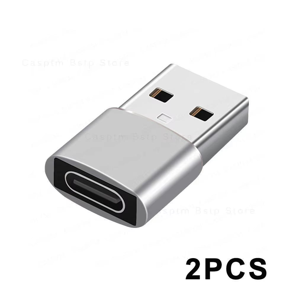 2PCS Charger Adapter for Iphone 14 13 12 11 Pro Max USB Type-C Adapter Type C USB-C Converter USB to Type C OTG Adapter Cables