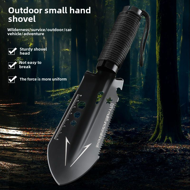 Outdoor Multi-Purpose Large Angle Shovel, Portable, Hardened, Durable, Suitable for Wilderness, Garden Lawn, Gardening, Fishing, Car Emergency