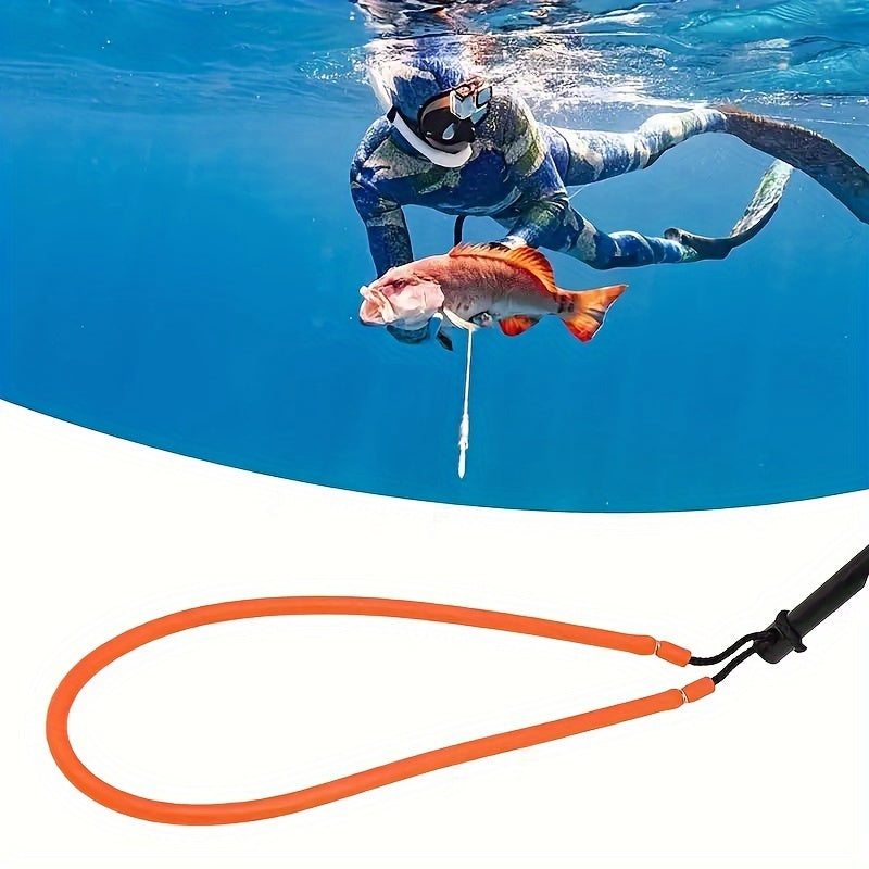 GTQPS Heavy-Duty Latex Fishing Hand Pole Spear Sling – Durable Hawaiian Sling for Speargun Rubber Fishing – High-Elasticity Spearfishing Band without Battery or Magnesium Rod/Flint – Yellow