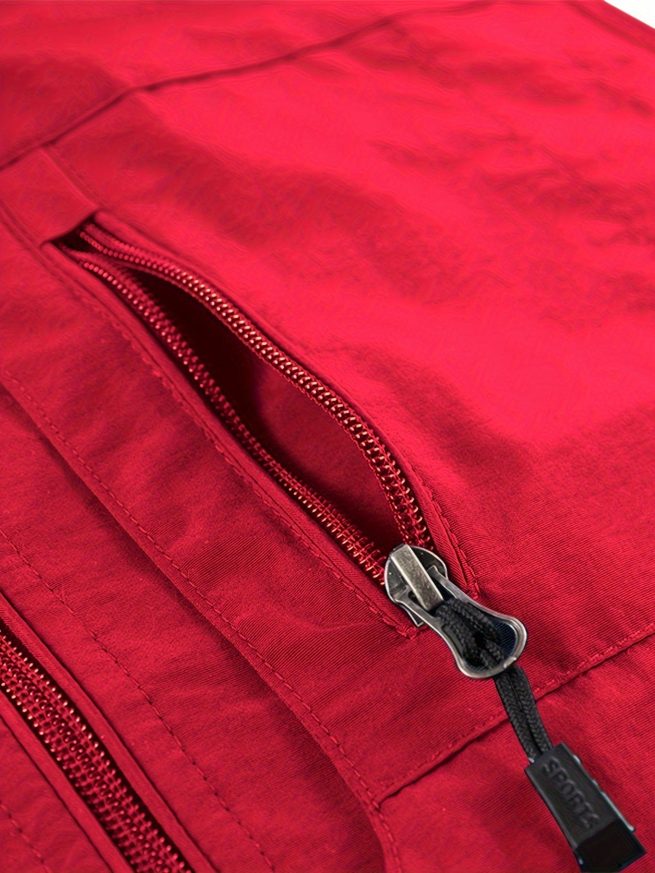 Zipper Pockets Cargo Vest, Men's Casual Outwear Stand Collar Zip Up Vest For Spring Summer Outdoor Fishing Photography