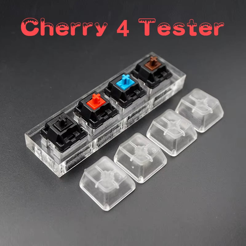 Switch Tester Cherry MX Kailh Switches Black Red Brown Blue 4 6 8 9 12 Key Translucent Keycaps Mechanical Keyboard Tester