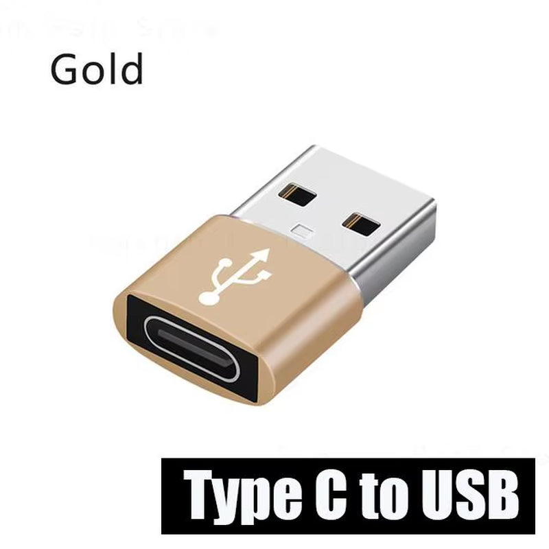 2PCS Charger Adapter for Iphone 14 13 12 11 Pro Max USB Type-C Adapter Type C USB-C Converter USB to Type C OTG Adapter Cables