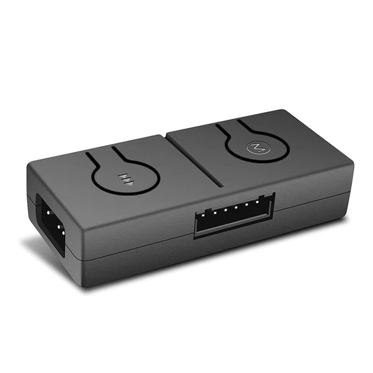 RGB Converter Sync with Motherboard Built-In 50 Color Modes with 3-Way Splitter 5V/3Pin ADD-RGB to 12V/4PIN Adapter