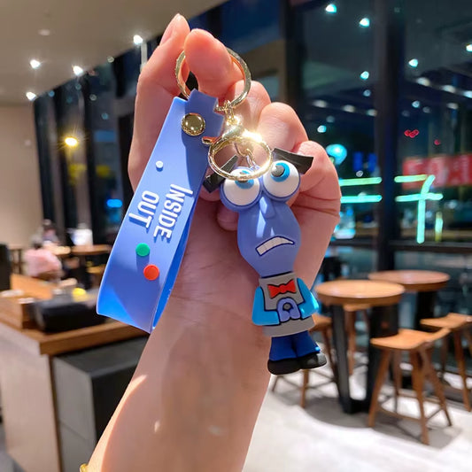 3D Anime Figures - Brain Agent Team Keychain Pendant - Cartoon Action Figure Gift