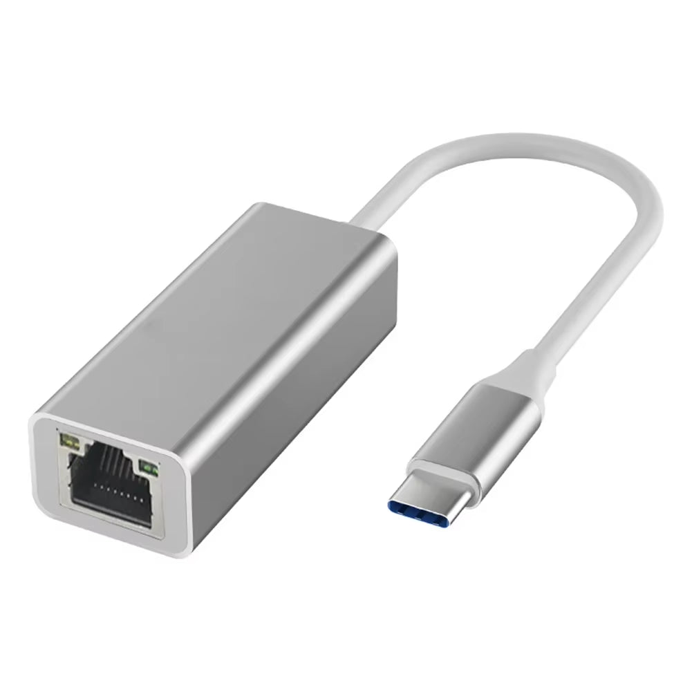 Type-C to RJ45 Gigabit Ethernet Type-C to Ethernet Adapter 10/100/1000Mbps Desktop Network Card USB Type-C for Computer Desktop