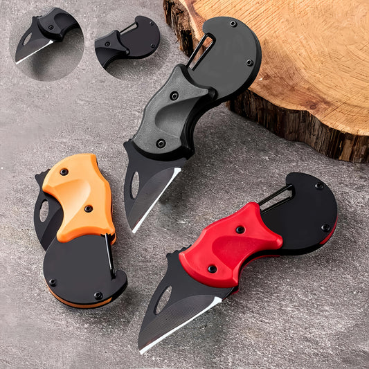 1/3pcs Mini Folding Knife Keychain Pendant Gift Knife Portable High Hardness Multifunctional Knife Bucklable Backpack Camping, Festival Gift, Valentine'S Day Gift, Men'S And Women'S Gift