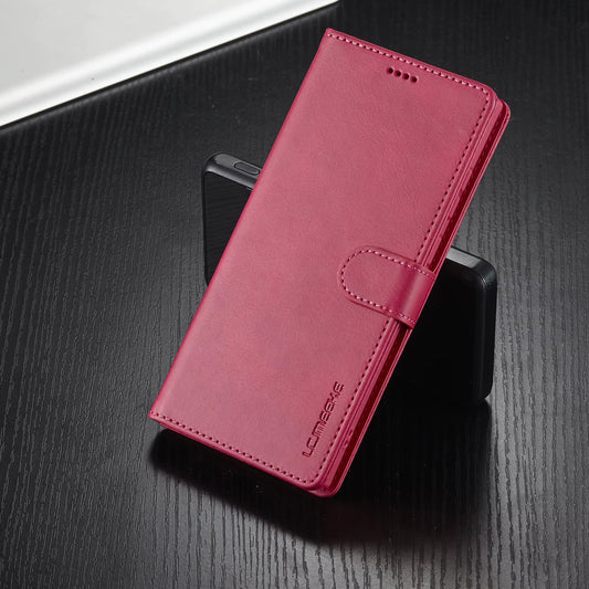 Leather Wallet Case for Samsung Galaxy S25 S24 S23 S22 Ultra S21 S20 FE S10 S9 plus Note20 10 plus Business Flip Card Cover