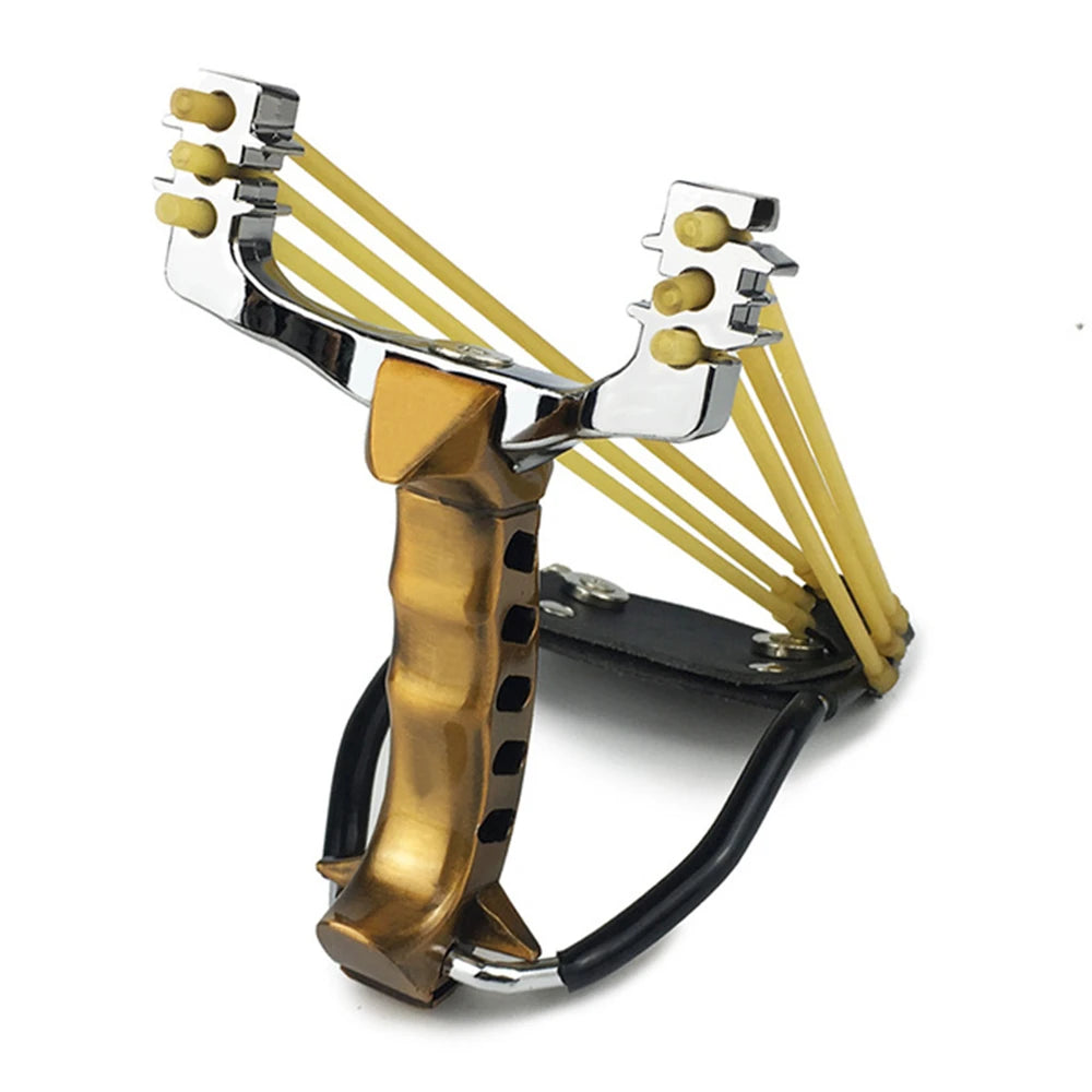 Slingshot Outdoor Bow  Sling Shot Powerful Hunting With 3 Rubber Band Tubing Catapult Professional Tactical Pocket Target