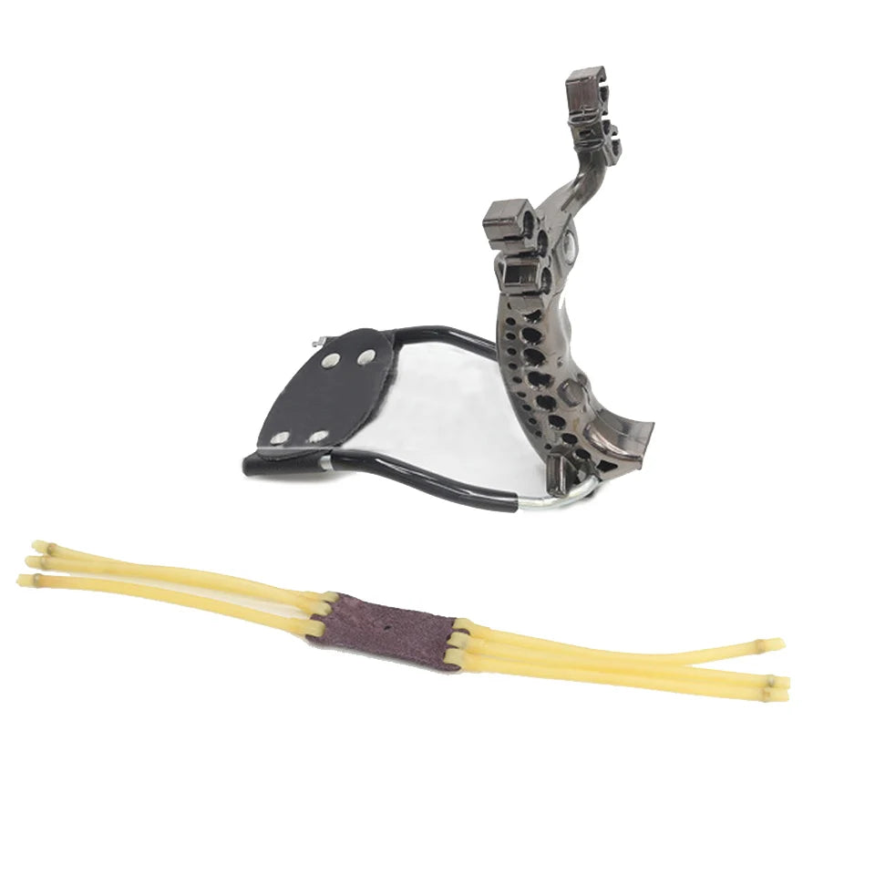 Slingshot Outdoor Bow  Sling Shot Powerful Hunting With 3 Rubber Band Tubing Catapult Professional Tactical Pocket Target