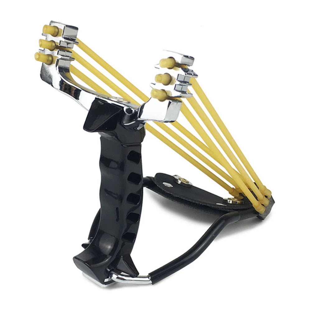 Slingshot Outdoor Bow  Sling Shot Powerful Hunting With 3 Rubber Band Tubing Catapult Professional Tactical Pocket Target
