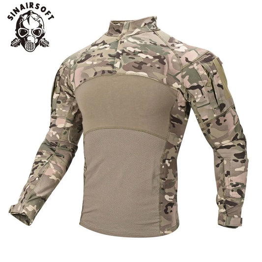 Tactical Frog Shirt Combat Uniform Long Sleeve Breathable Men's Outdoor Airsoft Hunting Sport Military Clothing SINAIRSOFT