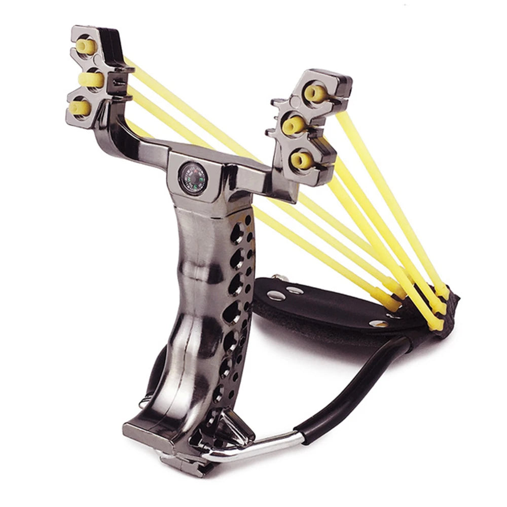 Slingshot Outdoor Bow  Sling Shot Powerful Hunting With 3 Rubber Band Tubing Catapult Professional Tactical Pocket Target