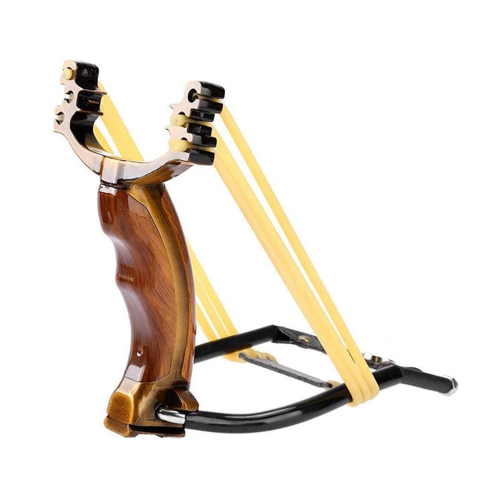 Slingshot Outdoor Bow  Sling Shot Powerful Hunting With 3 Rubber Band Tubing Catapult Professional Tactical Pocket Target