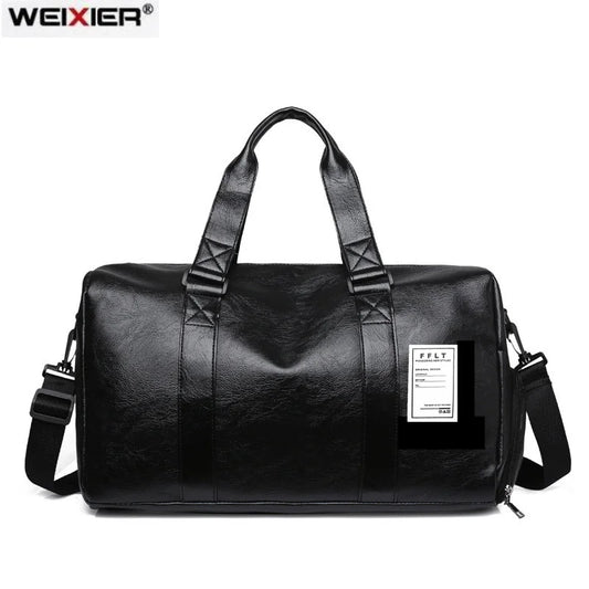 Gym Bag Leather Sport Bags Dry Wet Bags Men Training for Shoes Fitness Yoga Travel Luggage Shoulder Sac De Sport Bag weekend bag