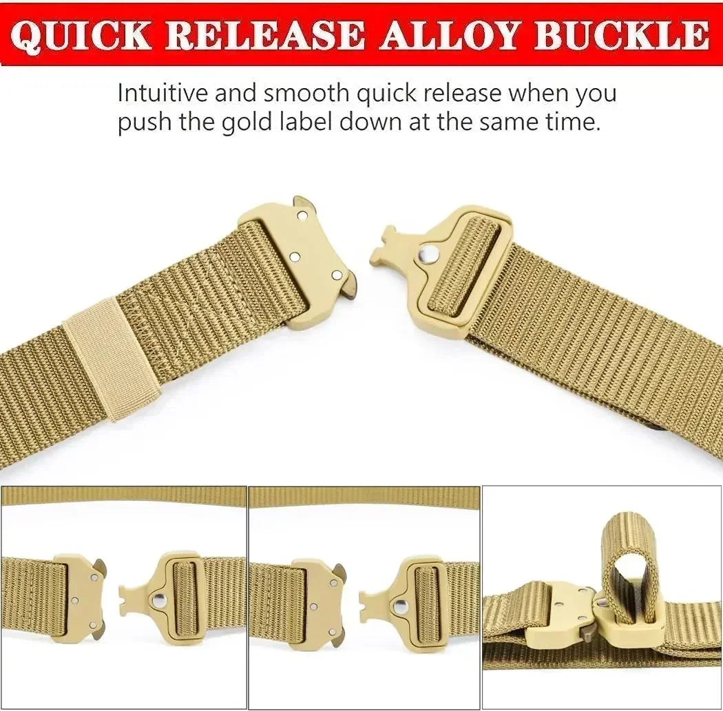 Tactical Belt, Rigger Belt, Utility Web Nylon Novelty Work Belt for Men