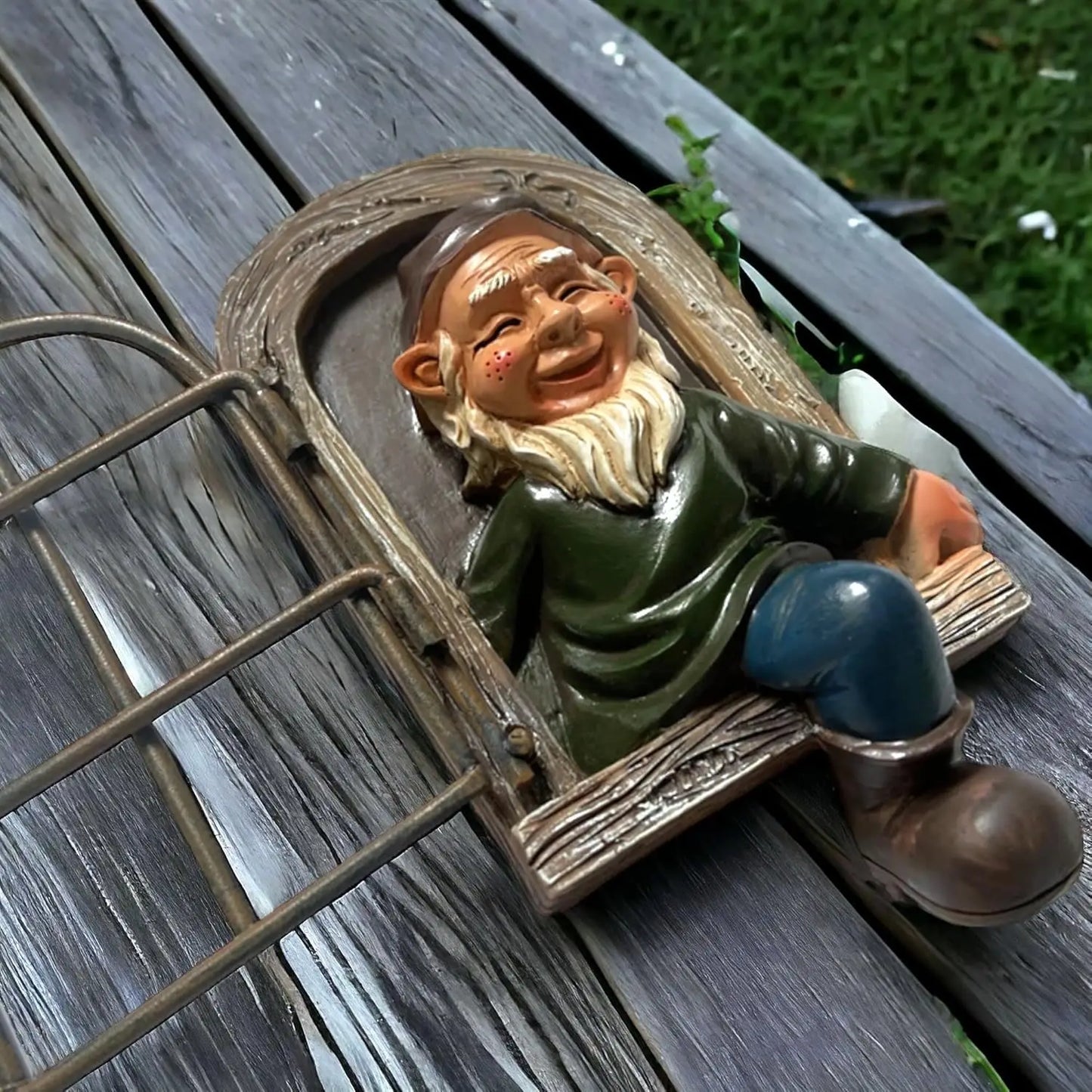 The Window Yard Decorations Outdoor Tree Faces, Elf, Fairy, Gnome Garden Decorations, Fun Garden Art