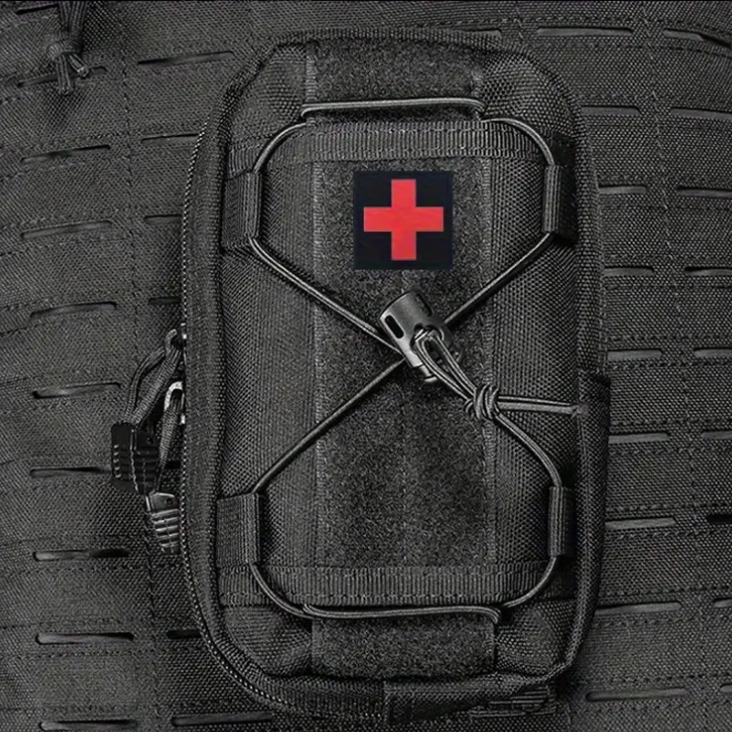 Tactical medical bag nylon high-quality molle bag can be tied on the belt waterproof large capacity wear-resistant