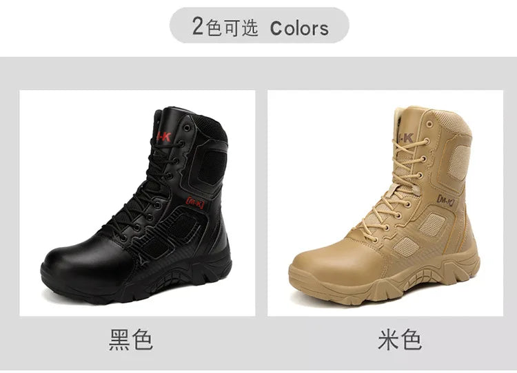 Tactical Boots Men Special Force Desert Combat Outdoor Hiking Ankle Shoes Men Work Safty Outdoor High-top Boots