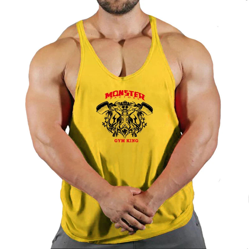 Stringer Singlet Men Fitness Clothing Gym Clothes for Men Men's Singlets Gym Shirt Man Sleeveless Sweatshirt Vests Bodybuilding
