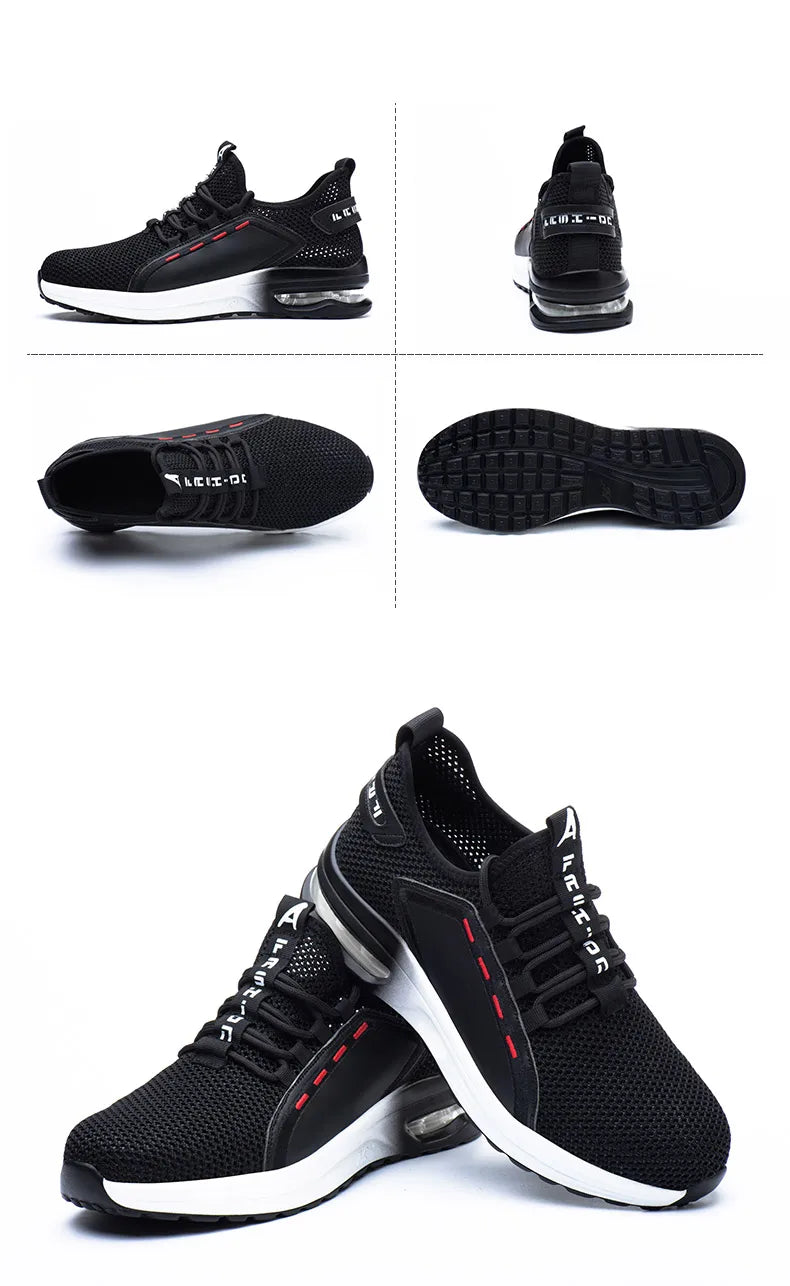 Safety Shoes Work Sneakers Steel Toe Men Women Anti Smash Puncture Proof Work Boots Indestructible Safety Shoes Light Breathable