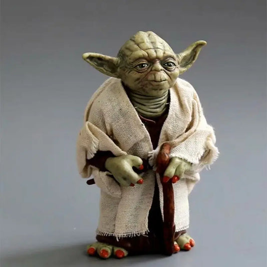 Star Wars Jedi Master Yoda figurine set. Yoda Master's authentic costume anime figurine model.