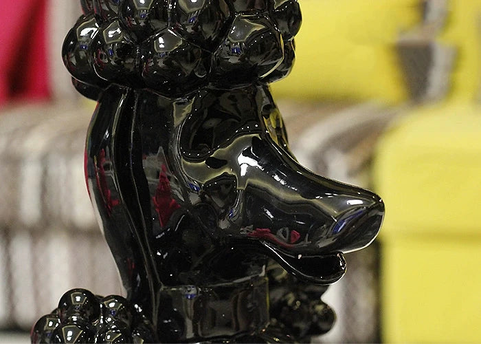 Poodle Dog Sculpture, Animal Dog Statues, Nordic Room Decoration, Creative Artwork Ornaments, Home Crafts Floor Decor,Customized