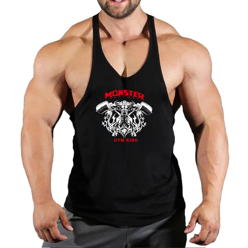 Stringer Singlet Men Fitness Clothing Gym Clothes for Men Men's Singlets Gym Shirt Man Sleeveless Sweatshirt Vests Bodybuilding