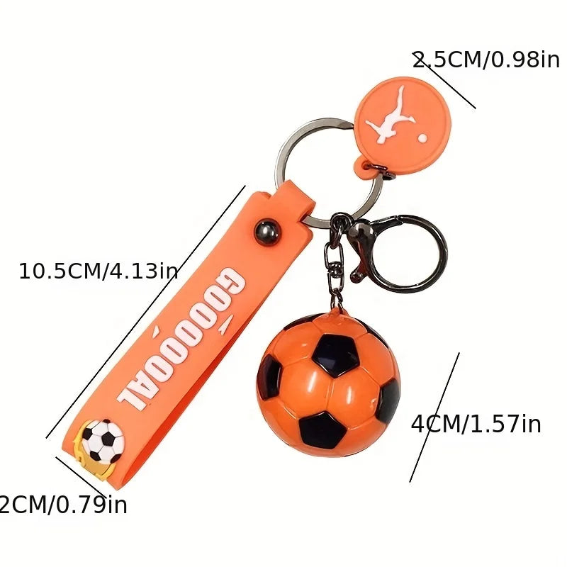 Football Fans Game Football Key Chain Exquisite Football Fashion Backpack Pendant Car Key Chain Accessories Gift For Men Women