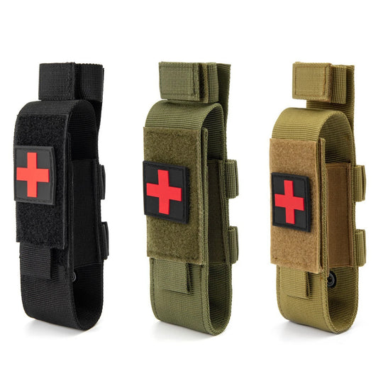 Outdoor Tourniquet Bag Outdoor Survival Portable Hanging Bag First Aid Scissors Accessory Pouch Tools Bag For Hunting Camping