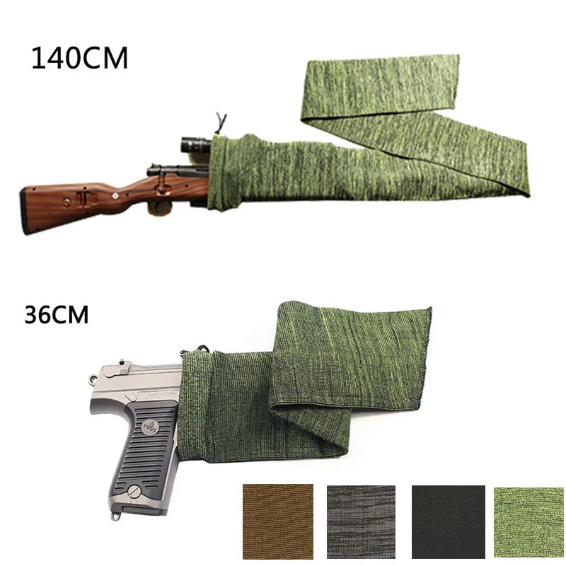 Tactical 54" 140cm Gun Sock Rifle Knit Polyester Treated Airsoft Rifle Protection Holster Cover Pistol Gun Bag Storage Sleeve