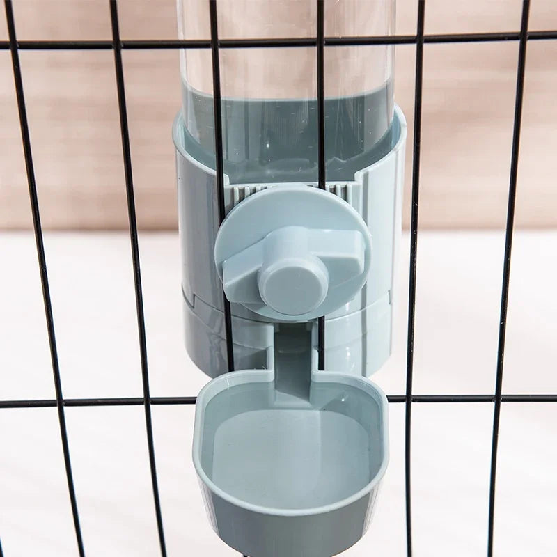 Pet Feeding Product For Puppy Cats Rabbit Birds - Automatic Cage Hanging Bowl, Water Bottle, Food Container Dispenser