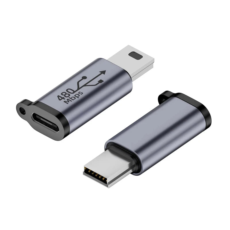 TypeC Female to Mini USB/Type C Female to Micro USB/Micro USB Female to Type C/Micro USB Female to Mini USB Connector Adapter