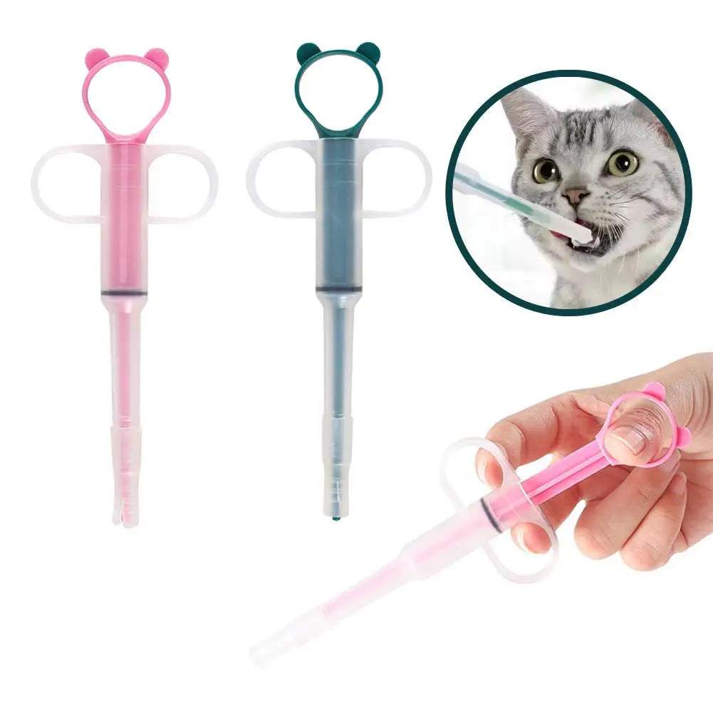 Pet Medicine Feeder Dispenser Cat Tablet Syringe Feeder Push Type Dry/wet Medicine Dispenser For Cat Dog Pet Care Products