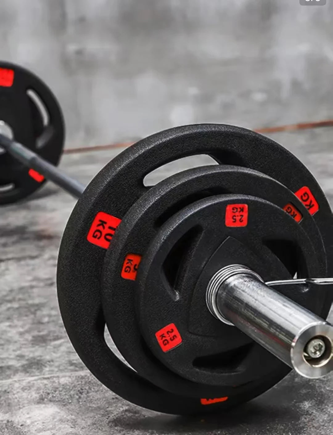 Gym Discs Fitness Sports Accessories Workout Equipment Plate Weight 5kg 10kg 20kg 25kg Rubber Weight Plates