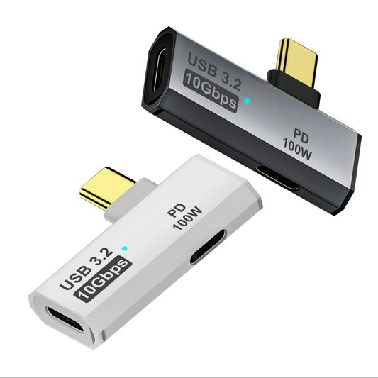 Type-C 10Gbps/Headphone Adapter with PD 100W Charging Port 2-in-1 USB C Splitter for Rog Ally, Steam Deck, Laptop, Mobile Phone