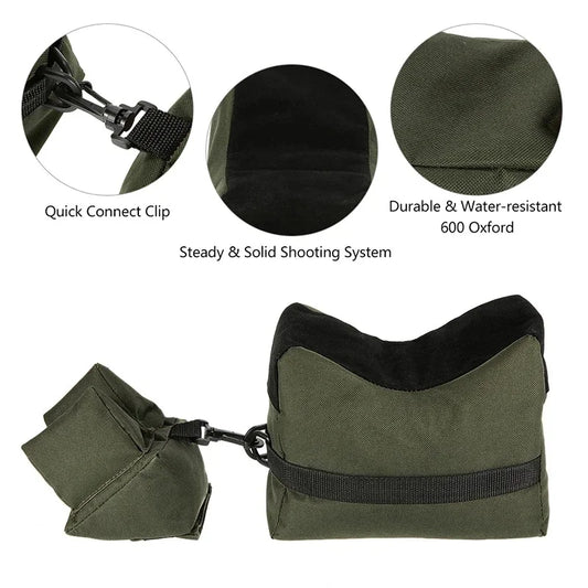 Front and rear bags Rifle rack Sandbags (without sand) Sniper shooting target rack Shotgun accessories