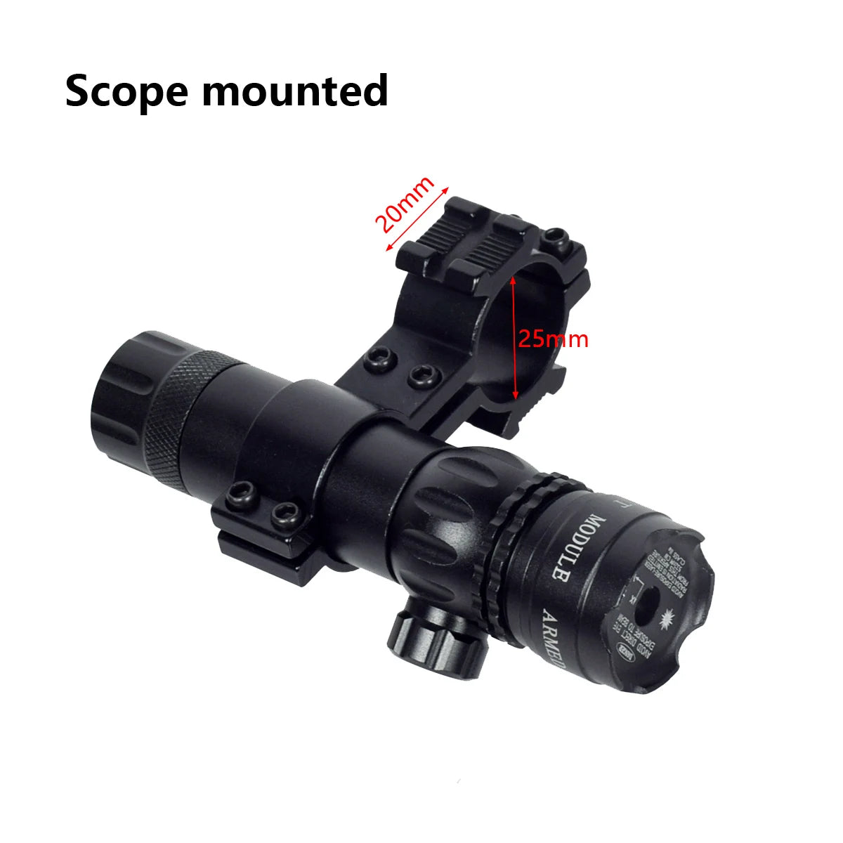 Tactical 532nm Scope With Pressure Switch Rifle Green Dot La-ser Red Dot La-ser Sight Picatinny Mounting Hunting Riflescope 20