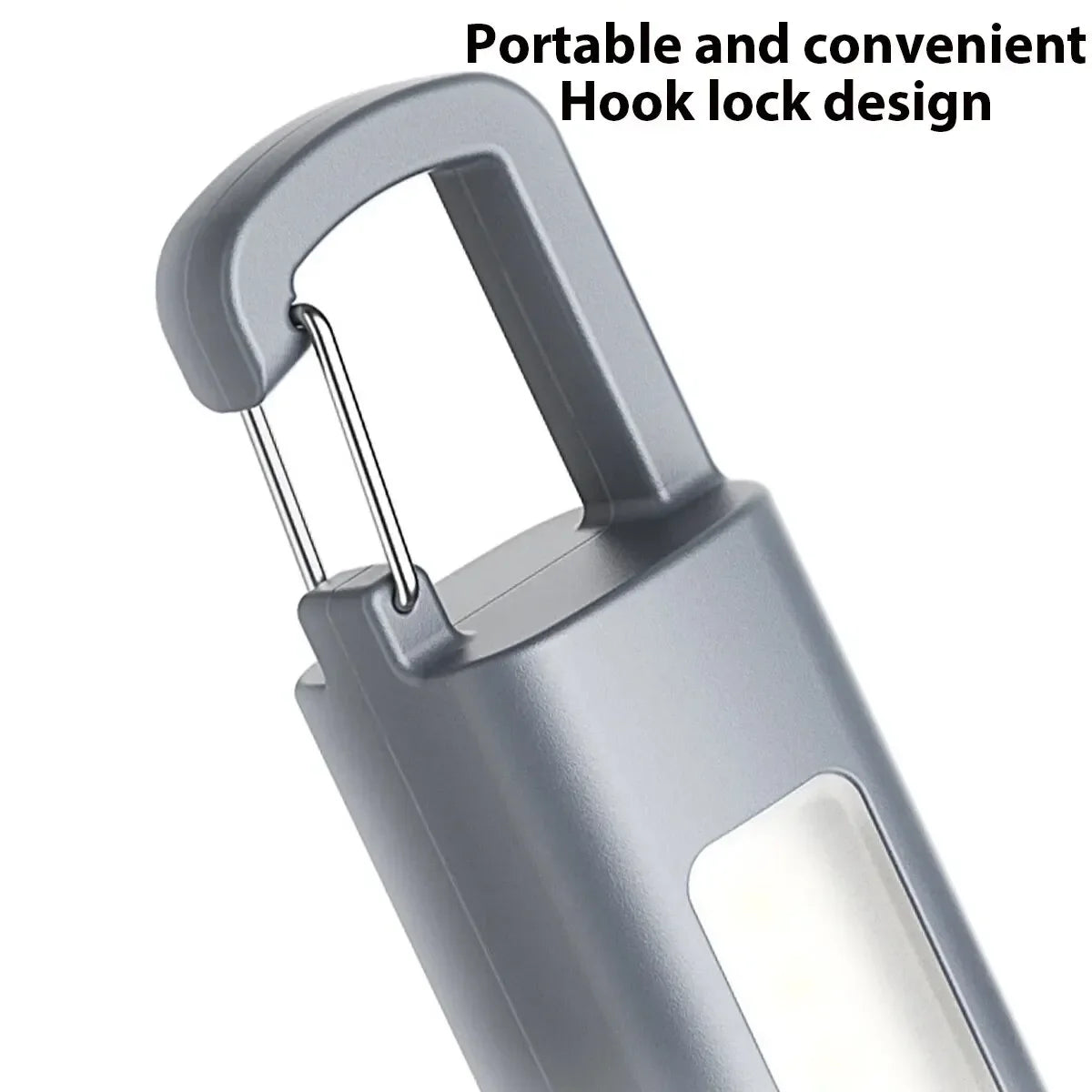 Strong Lighting ABS Flashlamp USB Charging Portable Outdoor EDC Torch Camping Hanging Flashlights Telescopic Focus COB Side Lamp