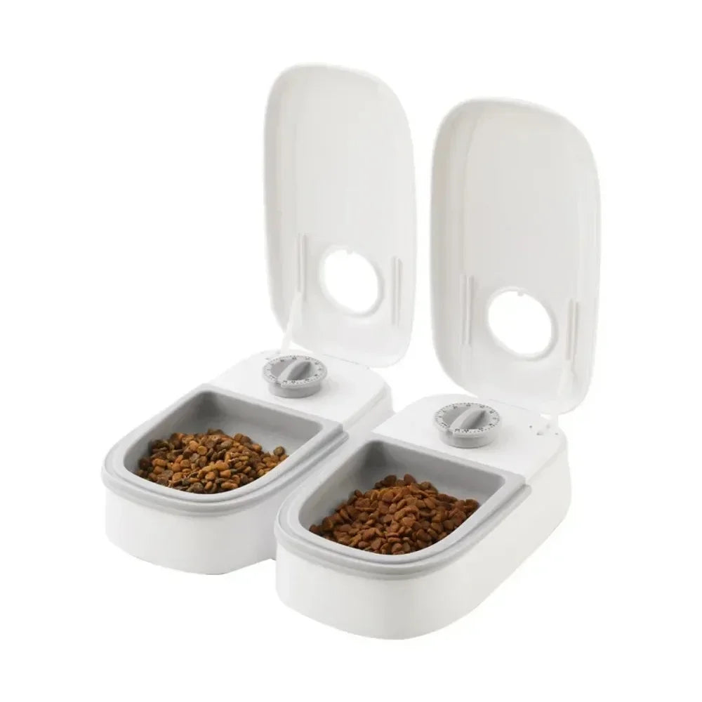 Pet Cat and Dog Bowl Automatic Feeder with Dry and Wet Food Separation for Home Timed and Quantified Meal Feeding Accessories