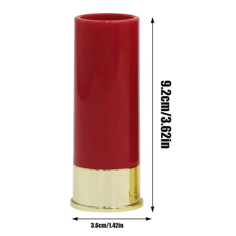 Shot Glass Set For Men Set Of 4 Hunter Shot Glasses 12 Gauge Bullet Shot Glasses Funny Shotgun Shell Shot Cups 1.5 Oz For Father