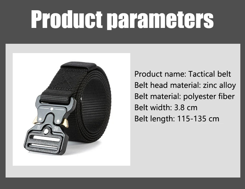 Tactical Belt, Rigger Belt, Utility Web Nylon Novelty Work Belt for Men