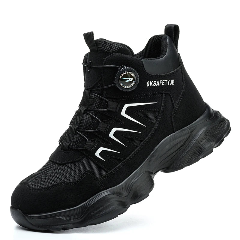 Safety Shoes Work Shoes Steel Toe Men Puncture-protective Work Boots Anti-smash Protect Boots Indestructible Safety Botas