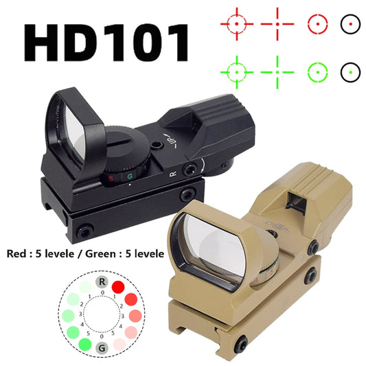 Optical Red Dot Sight Outdoor Shooting Reflex Pisto Rifle Scope Holographic Hunting Riflescope Ar15 M4 M16 Tactical Accessory