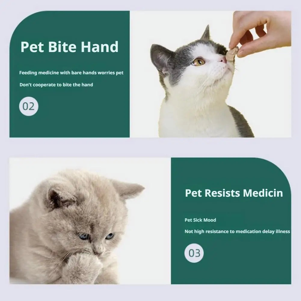 Pet Medicine Feeder Dispenser Cat Tablet Syringe Feeder Push Type Dry/wet Medicine Dispenser For Cat Dog Pet Care Products