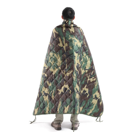 Tactical  Camping Blanket Outdoor Emergency Folding Camouflage Quilt Nap Blanket Suitable for Camping Shooting Hunting Mat