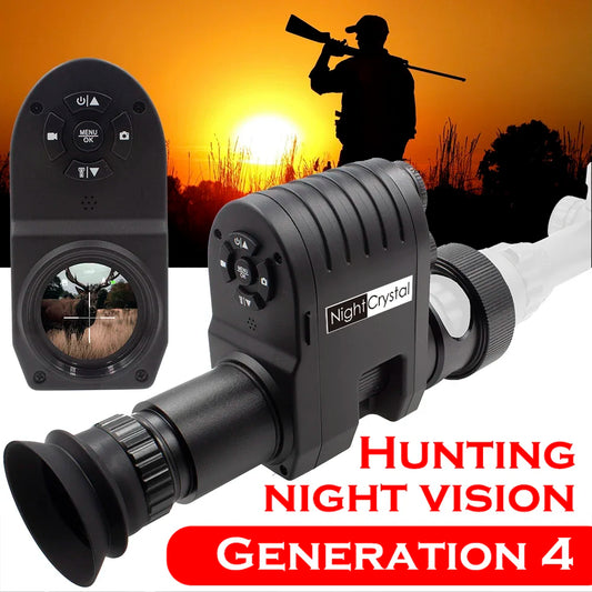 Hunting Night Vision Riflescope, Clip-on Attachment, Monocular, 1080p Video Camera, Thermal Goggle, Red Dot Sight, Laser IR, 850