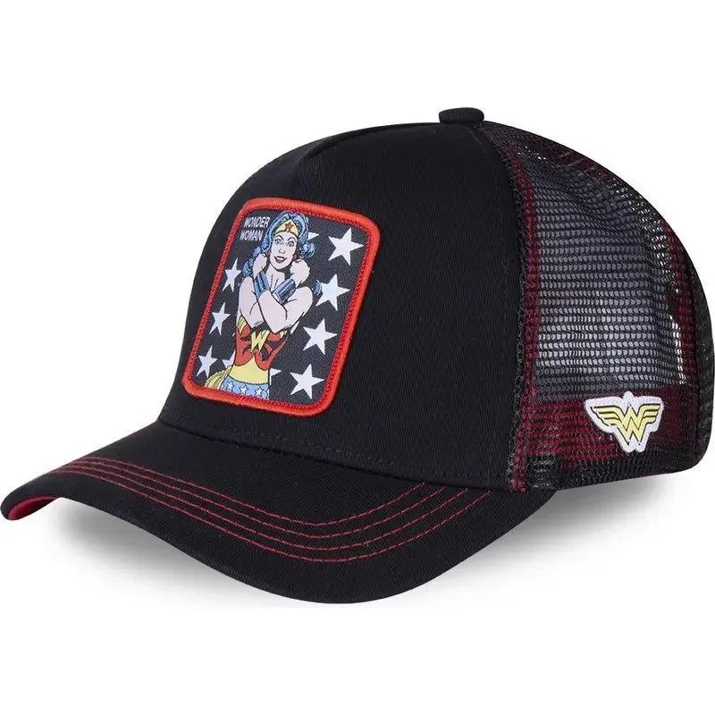 High Quality Batman Anime Cartoon Snapback Cotton Baseball Cap Men Women Hip Hop Dad Mesh Trucker Hat Dropshipping