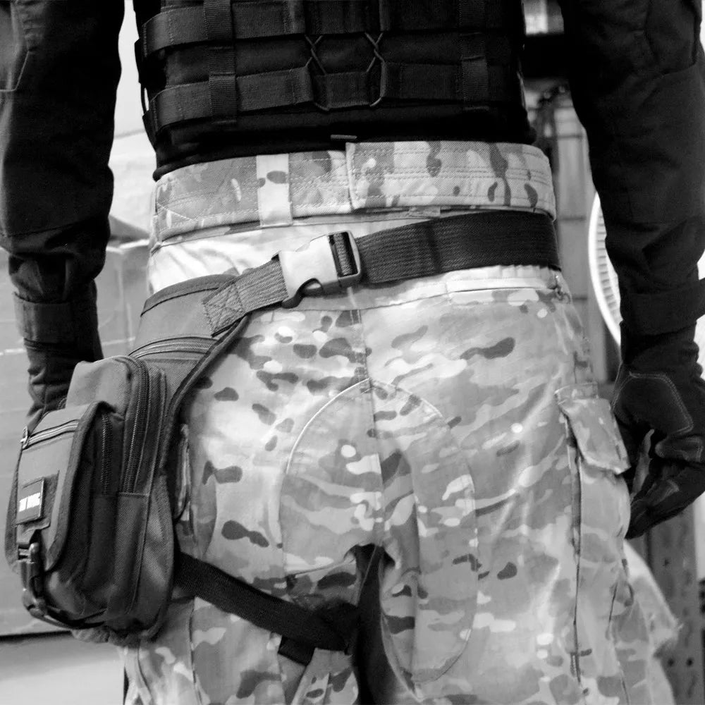 Small hunting Bag  Leg Bag Adjustable Hiking Hunting Waist Packs  Airsoft Molle Drop Leg Bags
