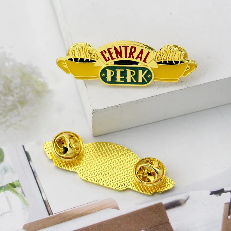 Friends Enamel Pin TV SHOW Funny Quotes Badges on Backpack Brooches Lapel Pin Cosplay Accessories Fans Gifts
